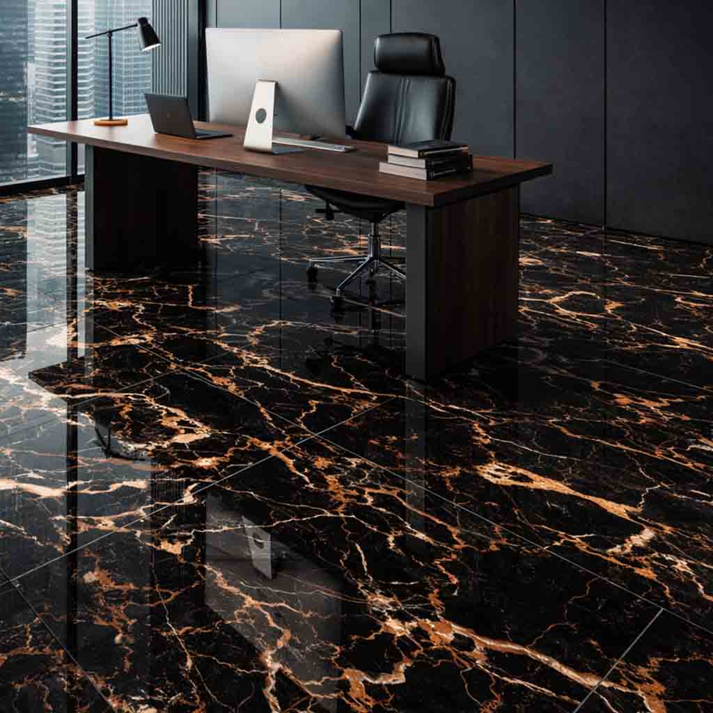 SEMI PORCELANATO TECON BLACK 60 X 120 CM ( sugar ) PORCELUX