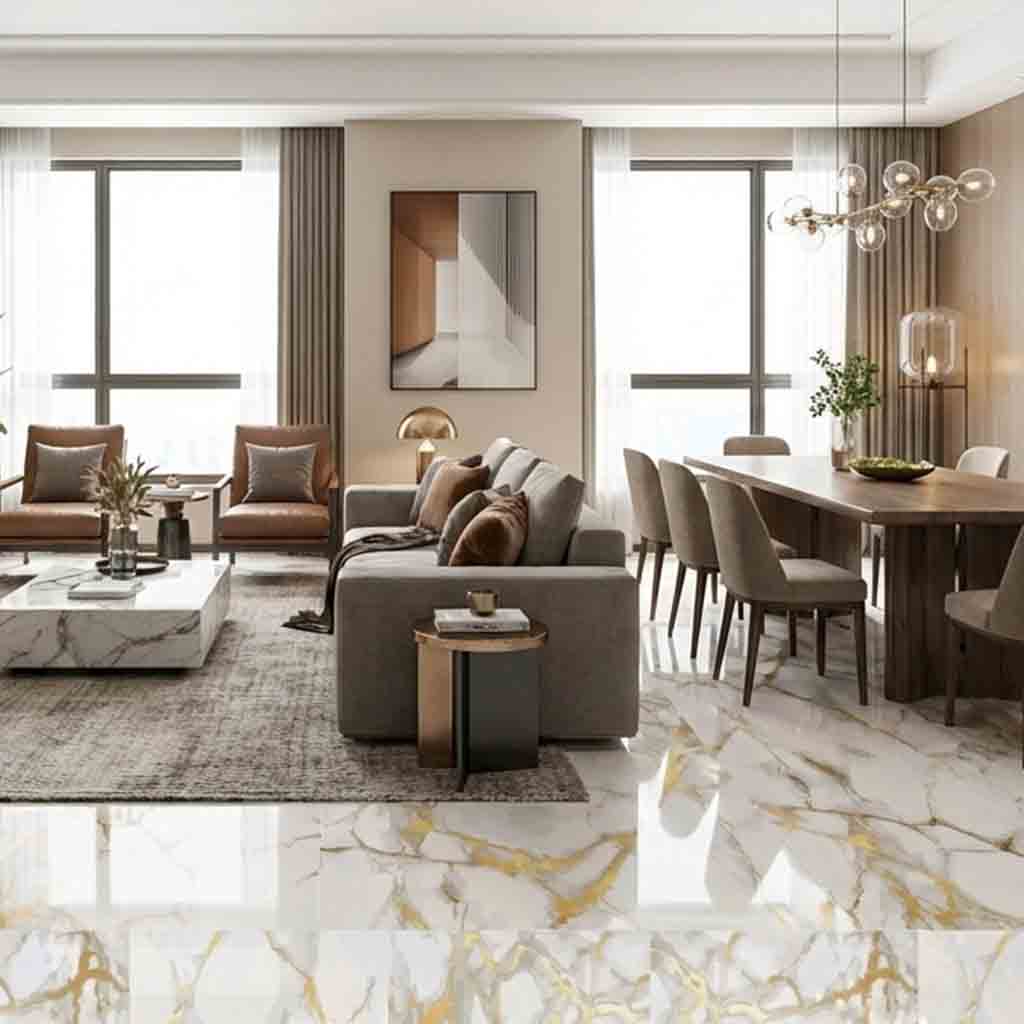 SEMI PORCELANATO TUNISIA GOLD 60 X 120 CM ( mate/tallado ) PORCELUX