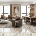 SEMI PORCELANATO TUNISIA GOLD 60 X 120 CM ( mate/tallado ) PORCELUX