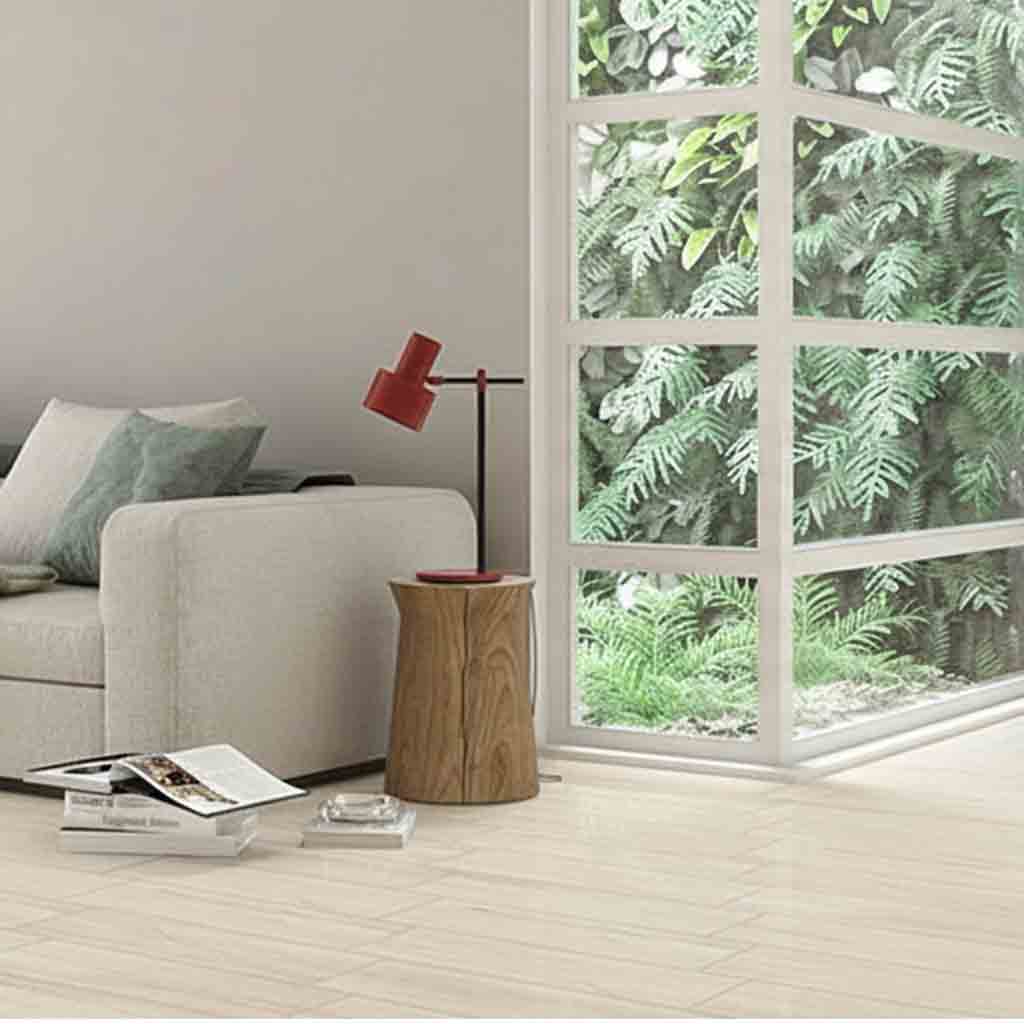 DUELA PISO CERAMICO 8017-LT BRILLANTE 20 X 60 CM PORCELUX