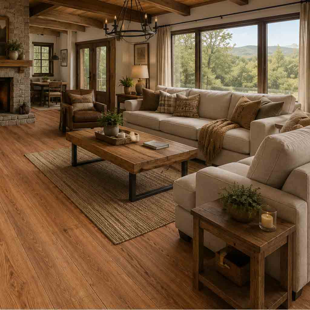 DUELA PISO CERAMICO 8116-DK BRILLANTE 20 X 60 CM PORCELUX