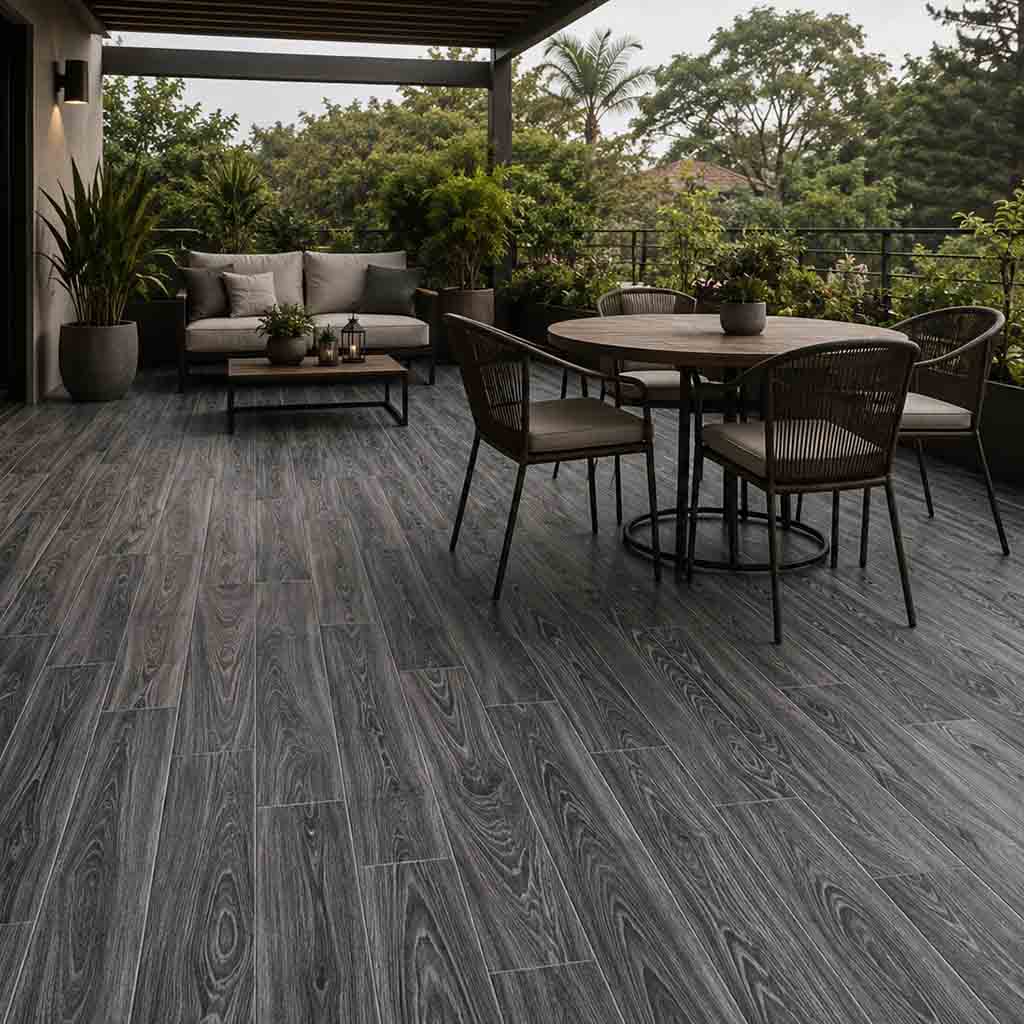 DUELA PISO CERAMICO 8776-DK MATE 20 X 60 CM PORCELUX