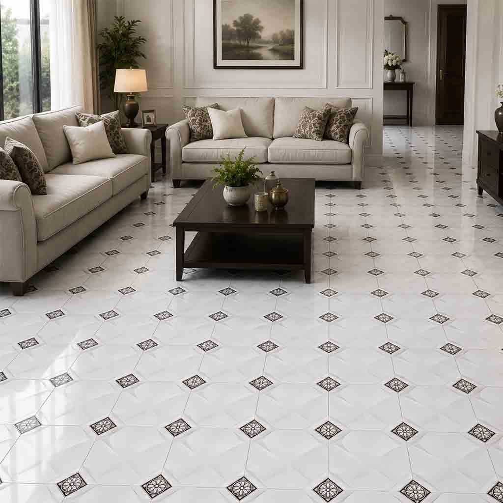 PISO 20235 DIAMANTE BLANCO 30 X 30 CM PORCELUX
