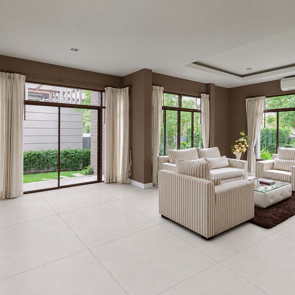 PORCELANATO SUPER WHITE(MATE 1060) 60 X 60 CM PORCELUX