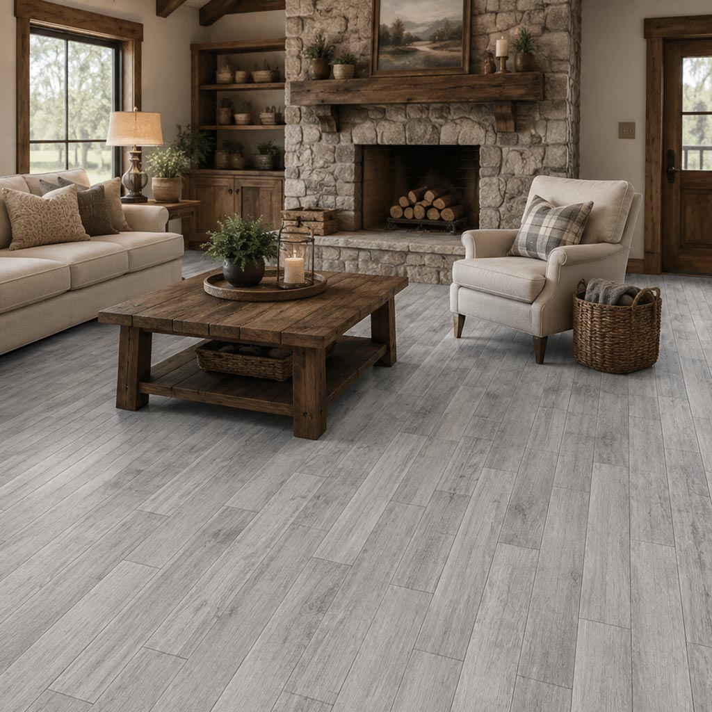 DUELA PORCELANATO CASTELO GRIS 20 X 120 CM PORCELUX