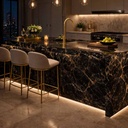 PORCELANATO FULL BODY THUNDER BLACK 80 X 240 CM (15MM) PORCELUX