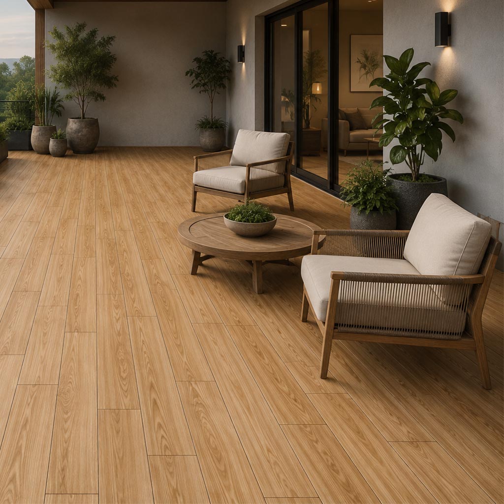 DUELA PORCELANATO ELEGANT BEIGE 20 X 120 CM PORCELUX