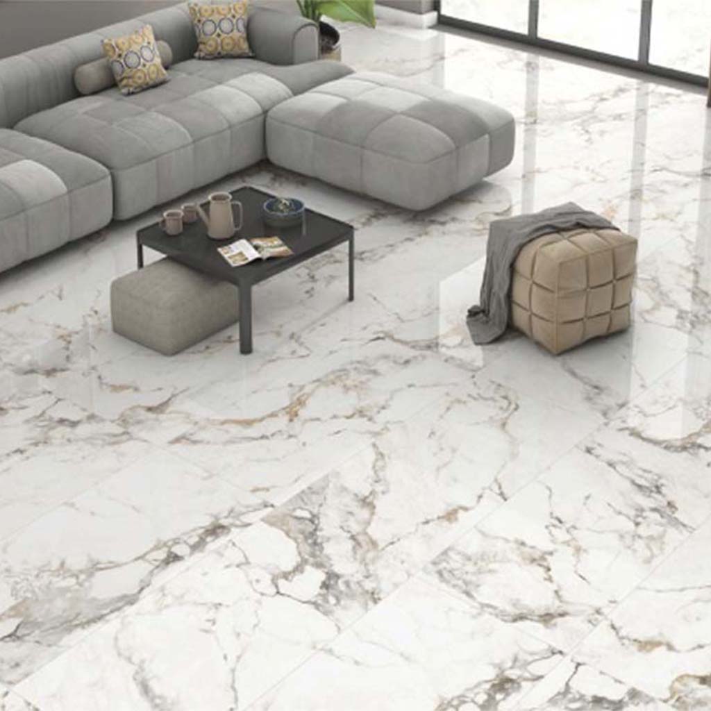 PORCELANATO LOREA WHITE 60 X 120 CM PORCELUX