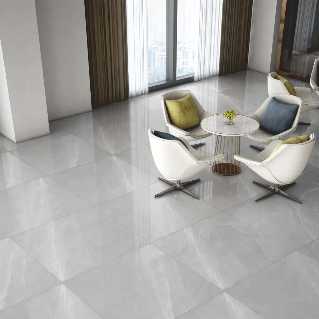 PORCELANATO MARMOL WHITE 60 X 60 CM PORCELUX