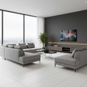PORCELANATO MATE SUPER WHITE 60 X 120 CM PORCELUX