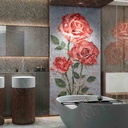 PORCELANATO MOSAICO CRYSTAL ROSE 60 X 120 CM PORCELUX