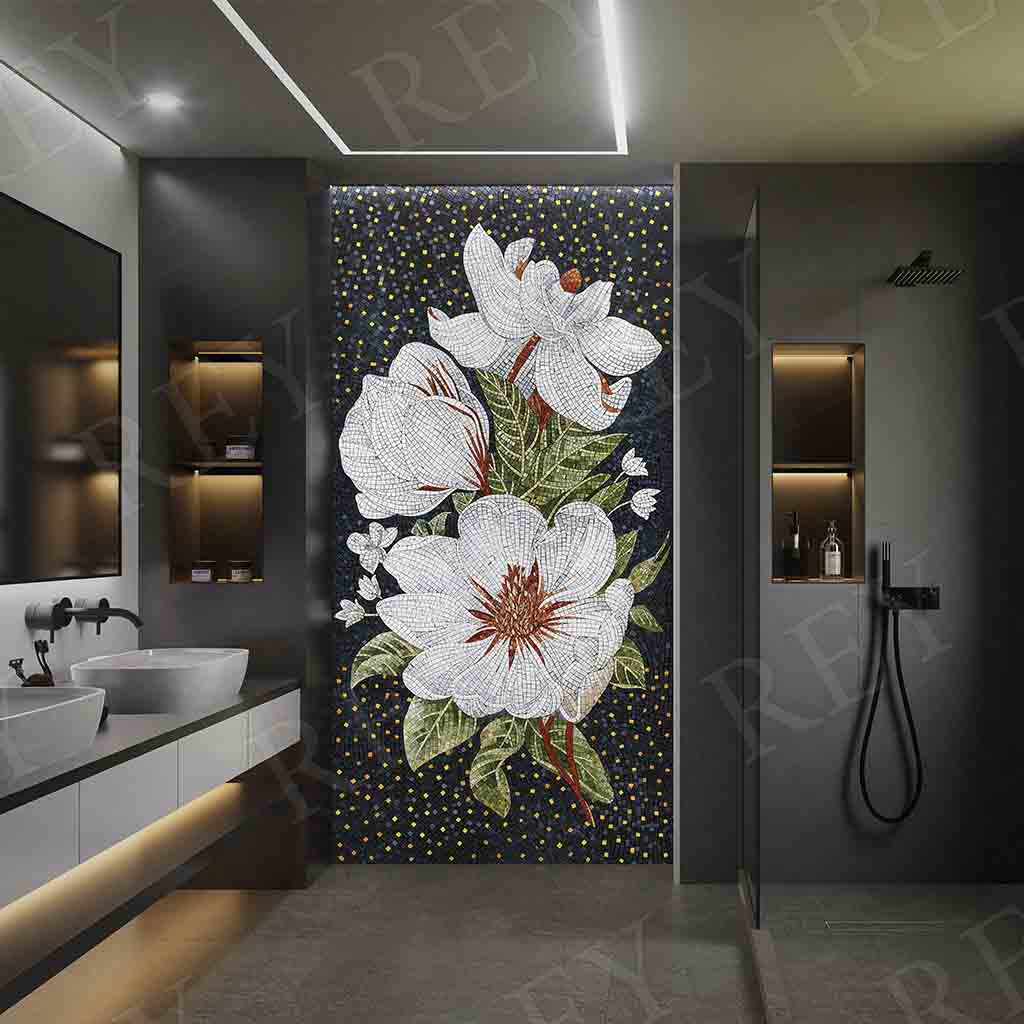 PORCELANATO MOSAICO MAGNOLIA BLOOM 60 X 120 CM PORCELUX
