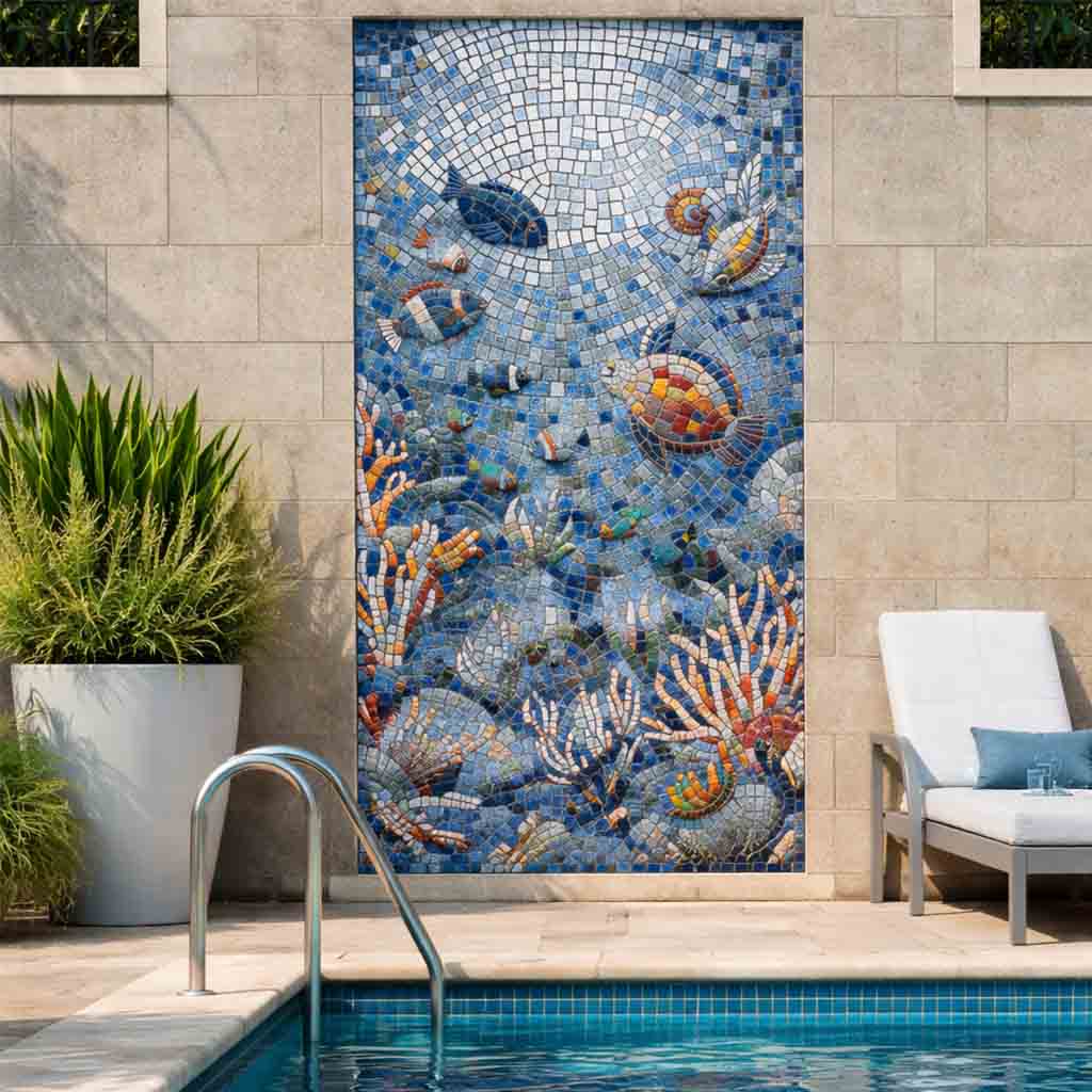 PORCELANATO MOSAICO OCEAN SPARKLE 60 X 120 CM PORCELUX