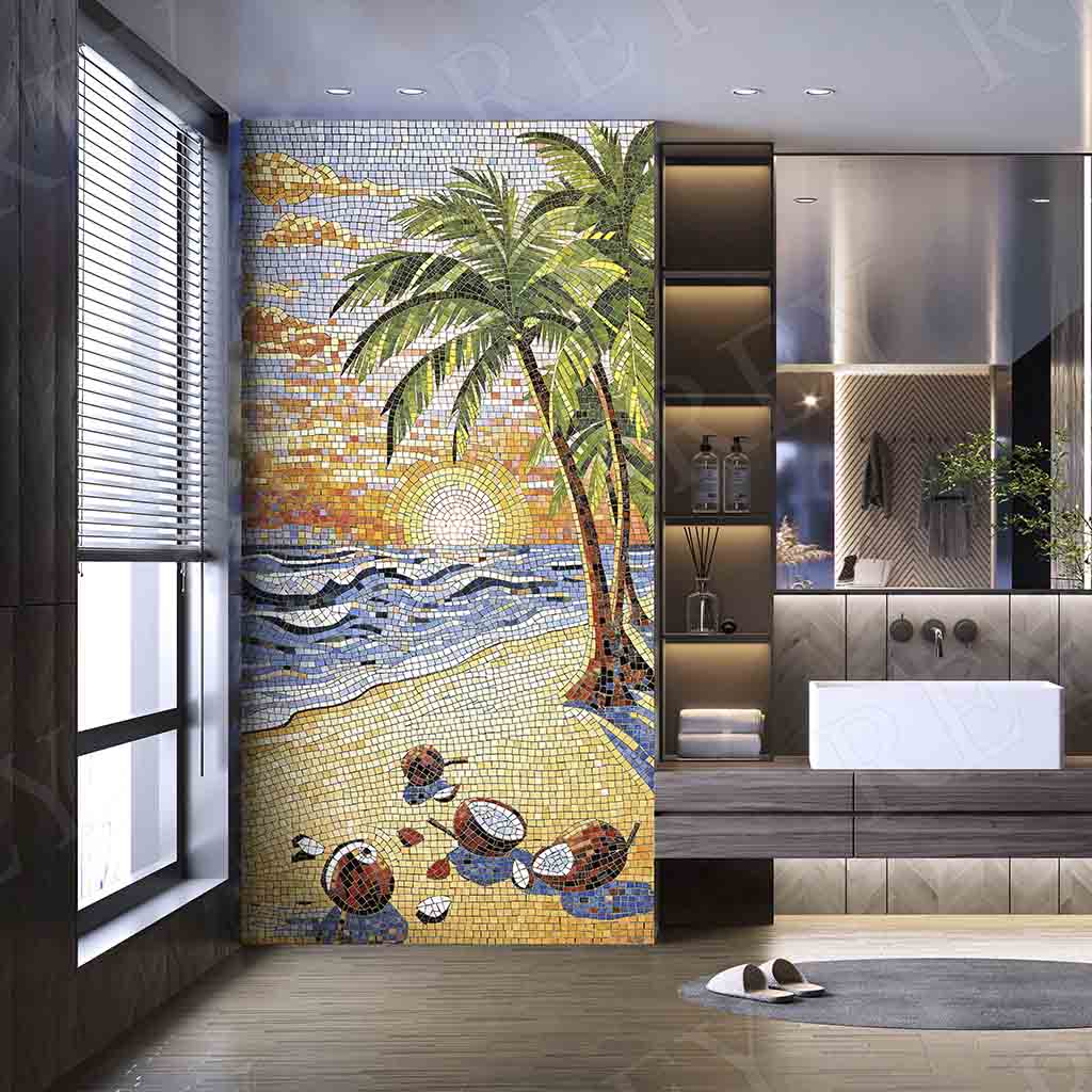 PORCELANATO MOSAICO PALM BEACH 60 X 120 CM PORCELUX