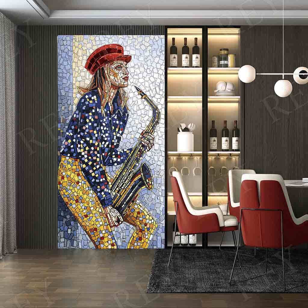 PORCELANATO MOSAICO TRUMPET LADY 60 X 120 CM PORCELUX
