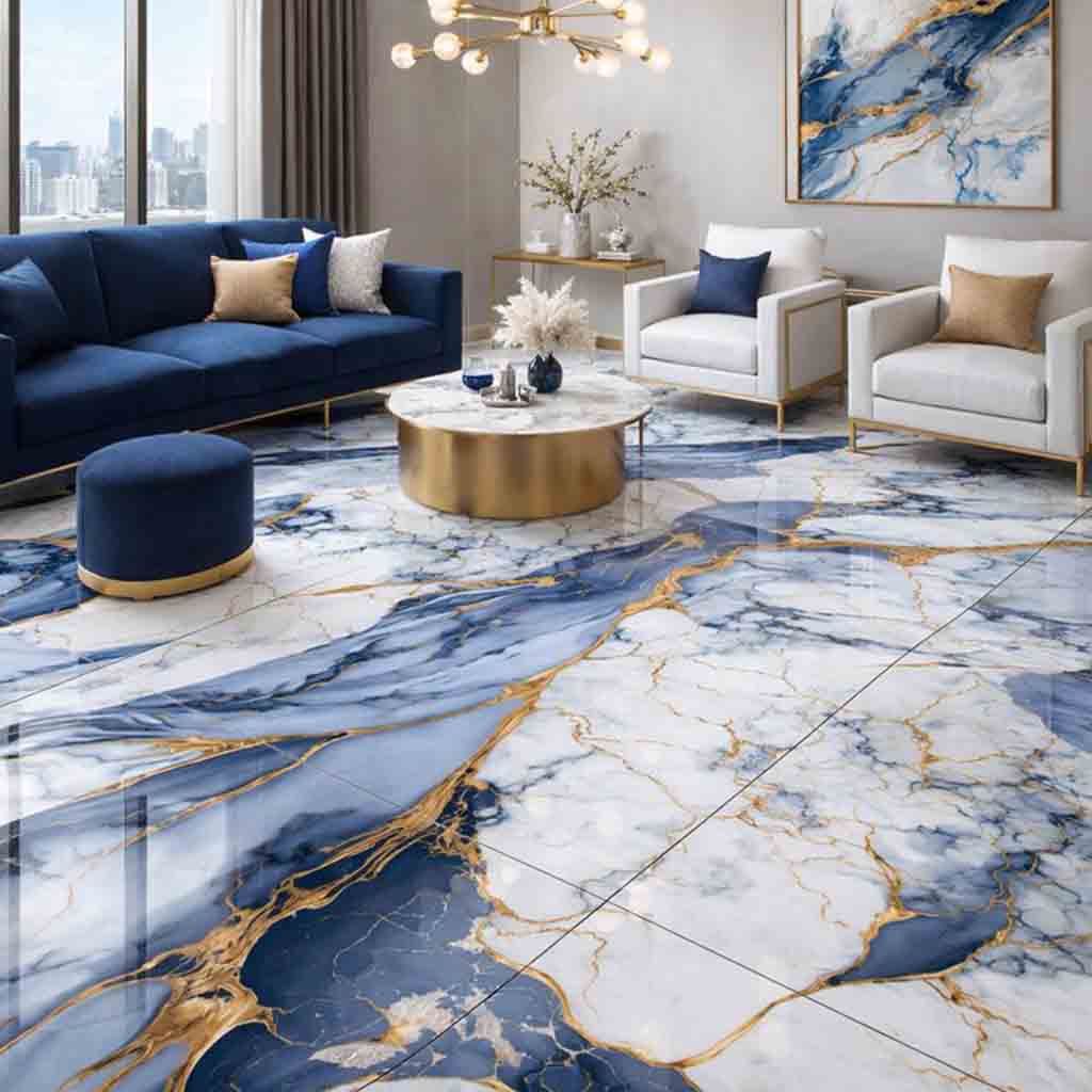 SEMI PORCELANATO 3113 GOLDEN BLUE 60 X 60 CM PORCELUX
