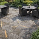 SEMI PORCELANATO ATLAS GREY 60 X 120 CM (punch) PORCELUX