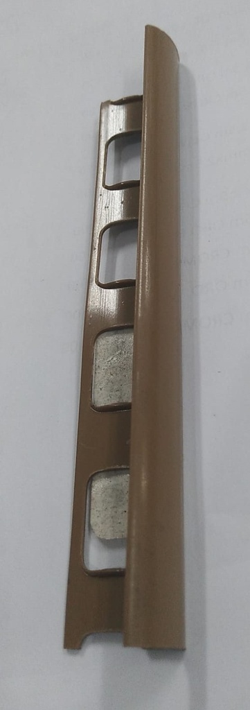 [1022] BOCEL REDONDO PLASTICO LISO CAFE CLARO 10MM