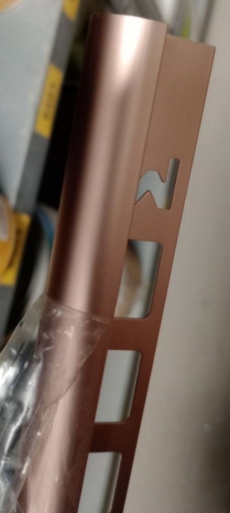 BOCEL REDONDO DE ALUMINIO BRONCE MATE DE 10MM MPRO
