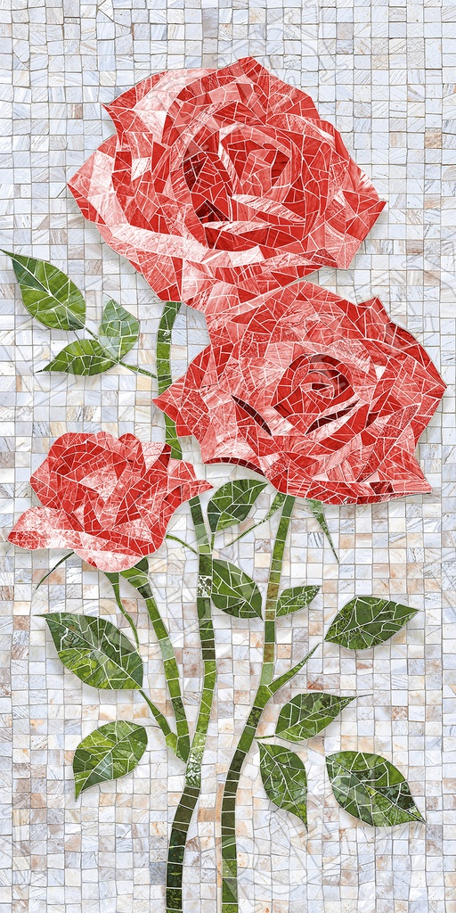 [CER-511] PORCELANATO MOSAICO CRYSTAL ROSE 60 X 120 CM PORCELUX