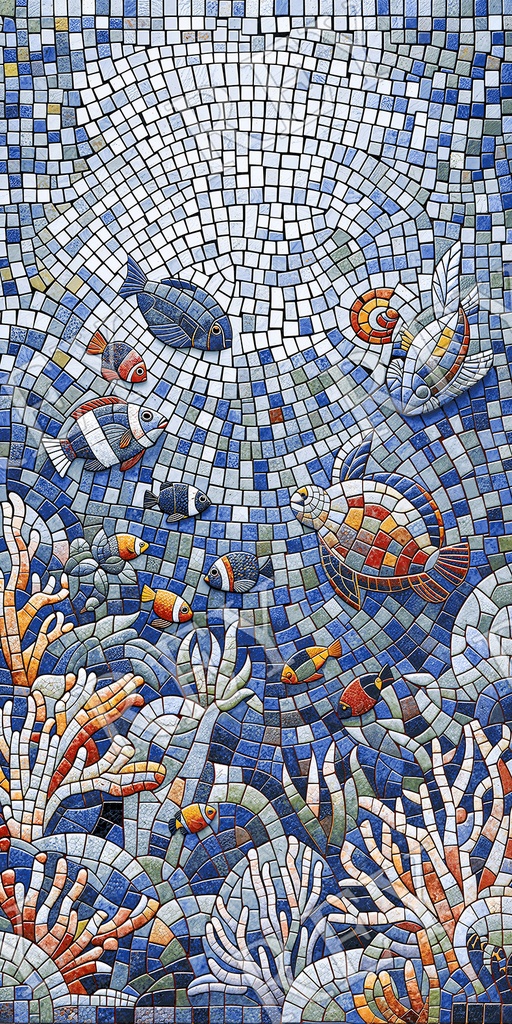[CER-512] PORCELANATO MOSAICO OCEAN SPARKLE 60 X 120 CM PORCELUX