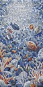 PORCELANATO MOSAICO OCEAN SPARKLE 60 X 120 CM PORCELUX