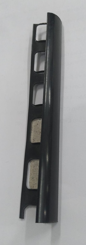 [10002] BOCEL REDONDO PLASTICO LISO NEGRO 10MM