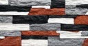 FACHALETA RUSTICO BLACK & WHITE 30 X 60 CM GRENIC