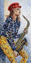 PORCELANATO MOSAICO TRUMPET LADY 60 X 120 CM PORCELUX