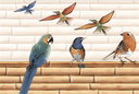 AZULEJO BIRDS 30 X 45 (2684-HL-1) LV